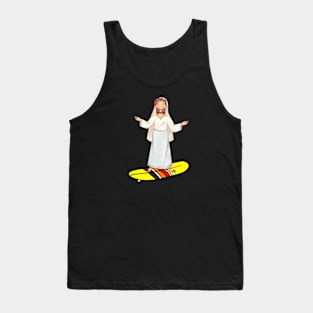 Jesus Surfing Tank Top